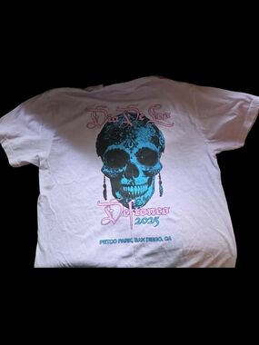Official Dia De Los Deftones 2024 Festival T-Shirt - Pink/Lavender